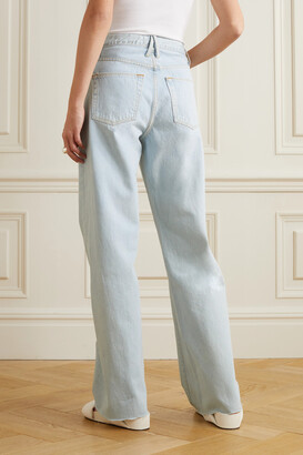 SLVRLAKE + Net Sustain Grace High-rise Organic Wide-leg Jeans - Light denim