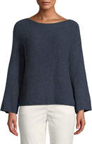 Thumbnail for your product : Eileen Fisher Alpaca-Cotton Boat-Neck Pullover Sweater