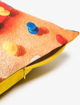 Thumbnail for your product : Seletti Multicoloured Mouth With Pins Printed Cushion