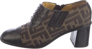 Fendi Zucca FF Logo Canvas Pumps