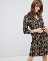 Thumbnail for your product : Darling Geo Print Belted Shirt Dress