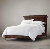 Thumbnail for your product : Restoration Hardware Ellsworth Leather Sleigh Bed