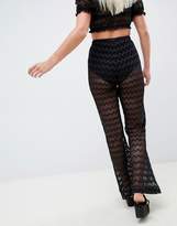 Thumbnail for your product : Pool' And Co Exclusive zig zag mesh pool party pants