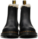 Thumbnail for your product : Dr. Martens Black Faux-Fur 2976 Lenore Boots