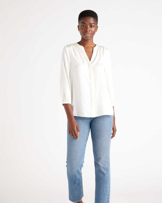 Women's White Silk Blouses | ShopStyle