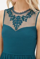 Thumbnail for your product : Forever 21 Contemporary Embroidered Fit & Flare Dress