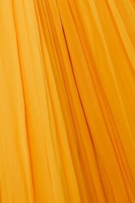 Lanvin Ruffled Charmeuse Gown - Yellow