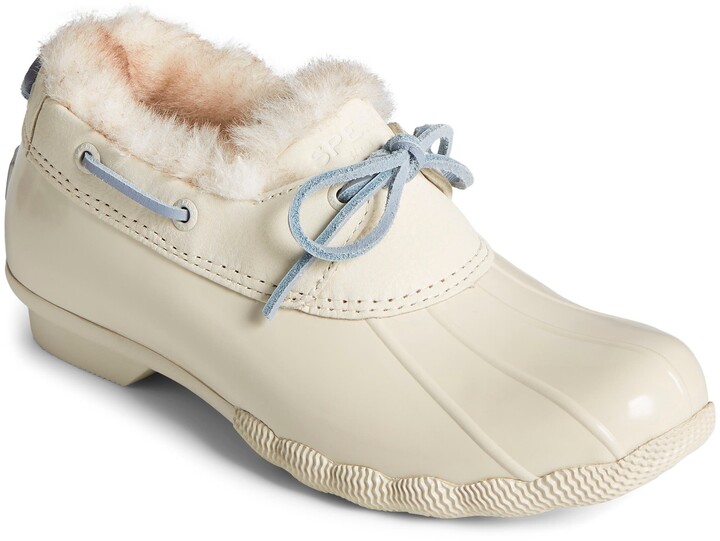 fur lined sperry boots