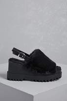 Thumbnail for your product : Forever 21 Faux Fur Platform Wedge Sandals