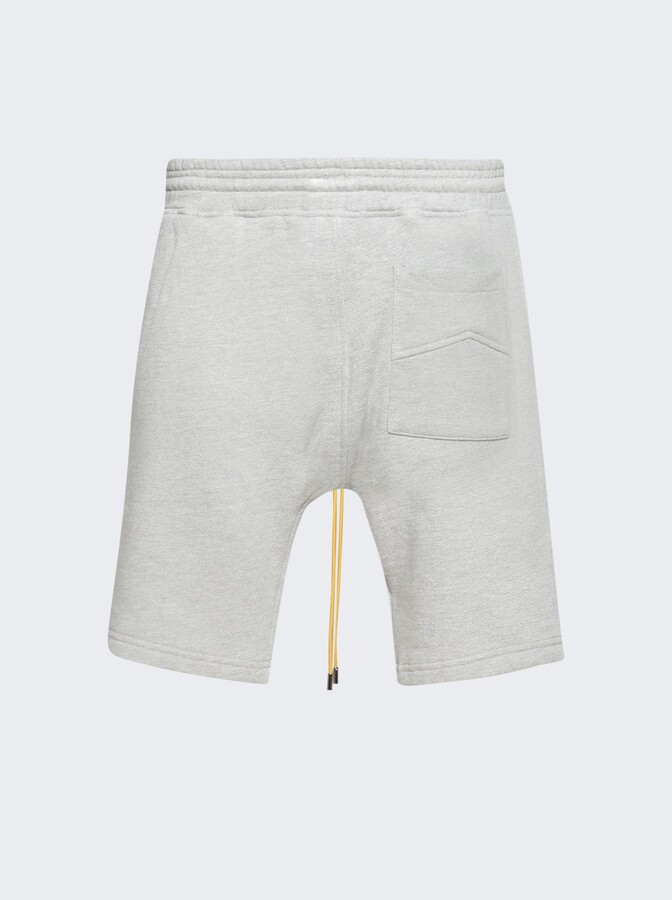 Rhude Classique Sweatshort Heather Grey And Black