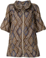 Thumbnail for your product : Bottega Veneta Pre-Owned Geometric Print Short-Sleeved Jacket