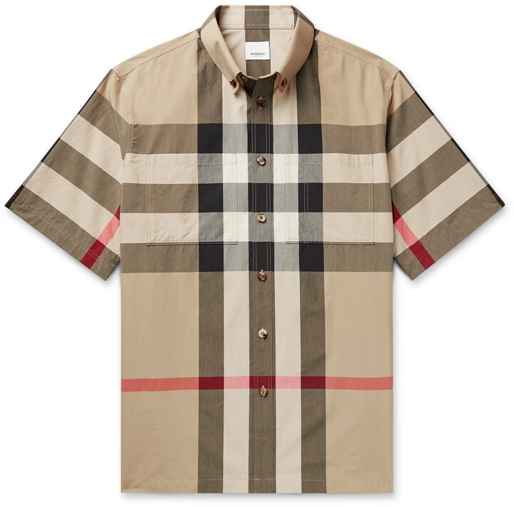 spøgelse Forkæl dig stenografi Burberry Men Shirts Check Collar | Shop the world's largest collection of  fashion | ShopStyle