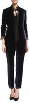 Thumbnail for your product : Elie Tahari Antoinette Long High-Sheen Blazer Jacket