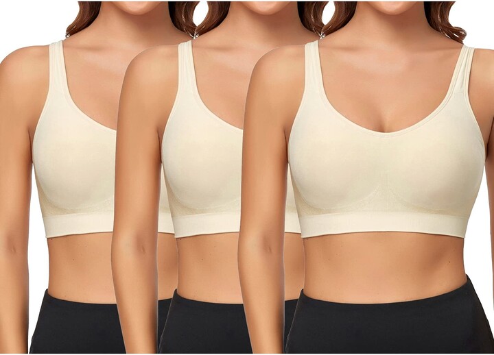 Comfortable Thin Sleep Bras with Removable Pads for UK