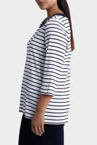 Thumbnail for your product : Essential Duo Stripe 3/4 Sleeve Tee