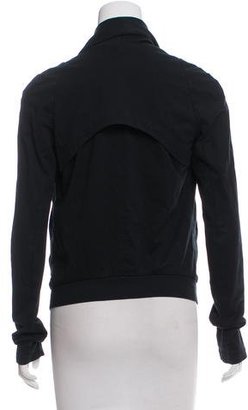 Helmut Lang Asymmetrical Zip Up Sweatshirt
