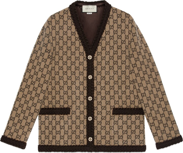 Gucci Wool GG knit cardigan - ShopStyle