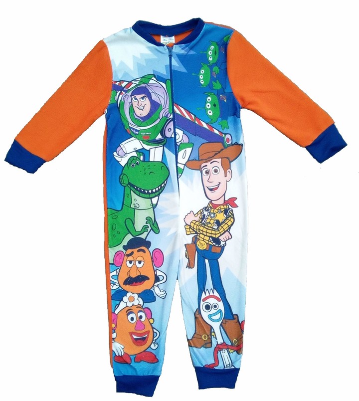 Pixar Disney Toy Story Boys Fleece Onesie All in One Pyjamas Kids