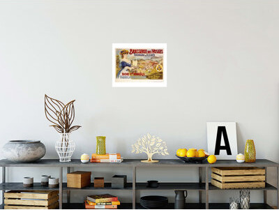 1000Museums Brasserie des Vosges Poster by A. Quendray - Giclee Print