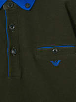 Thumbnail for your product : Armani Junior polo shirt with contrast trim