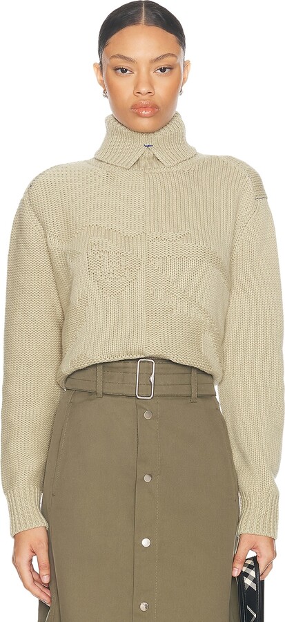 Burberry Turtleneck Sweater in Sage