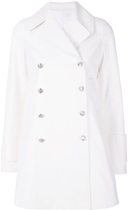 calvin klein double breasted cape coat