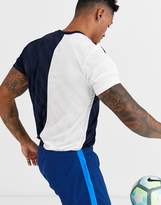 Thumbnail for your product : Nike Football academy t-shirt in white and navy all over print