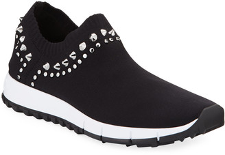 black studded tennis shoes