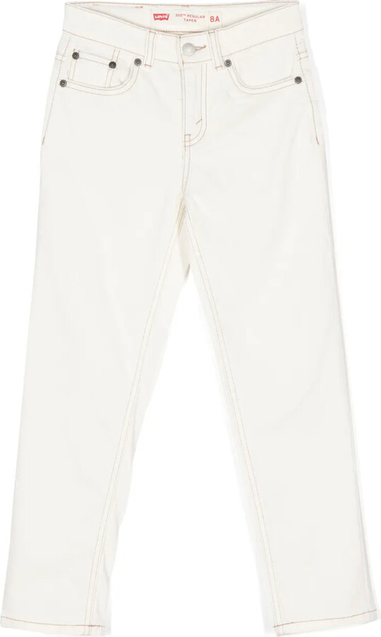 Levi's Contrast-Stitching Tapered Jeans