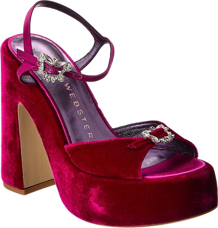 Grace Velvet Platform Sandal
