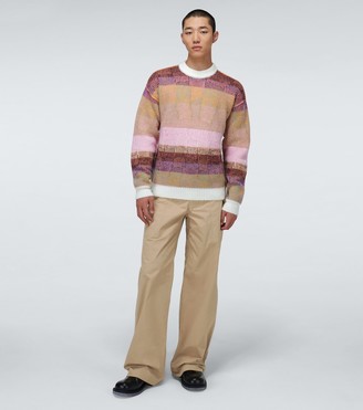 ERL Mohair-blend striped sweater