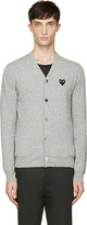 Thumbnail for your product : Comme des Garcons Play Grey Heart Logo Cardigan