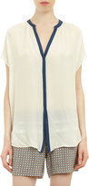 Thumbnail for your product : Vince Contrast-Border Blouse