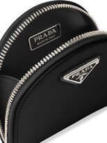 Thumbnail for your product : Prada Mini Brushed-Leather Pouch