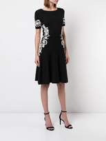 Thumbnail for your product : Oscar de la Renta short-sleeve embroidered dress