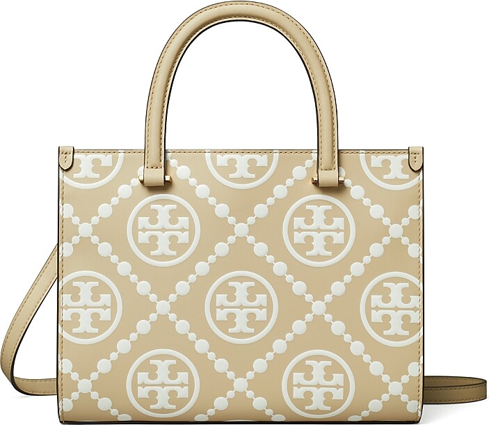 Tory Burch T Monogram Embossed Square Tote