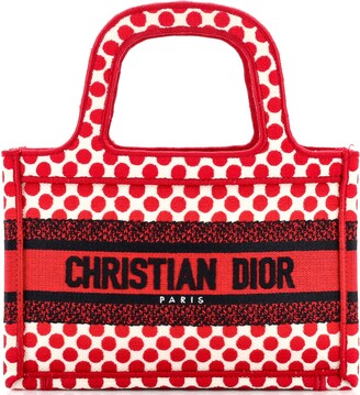 Dior Pre-owned Medium Royaume d'Amour Book Tote Bag - Red