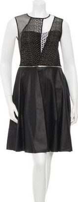 Yigal Azrouel Leather A-Line Dress w/ Tags