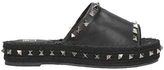 Bibi Lou Flat Sandals In Black Leather