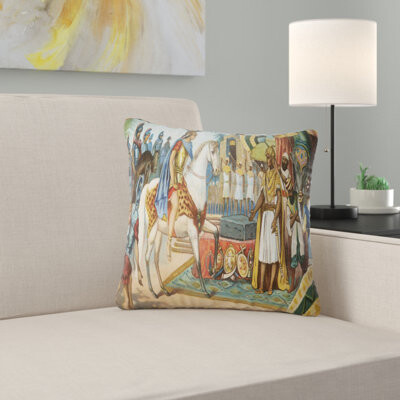 Portrait Ancient Historical Illustration Pillow