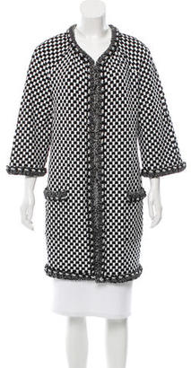 Chanel Embellished Knit Coat