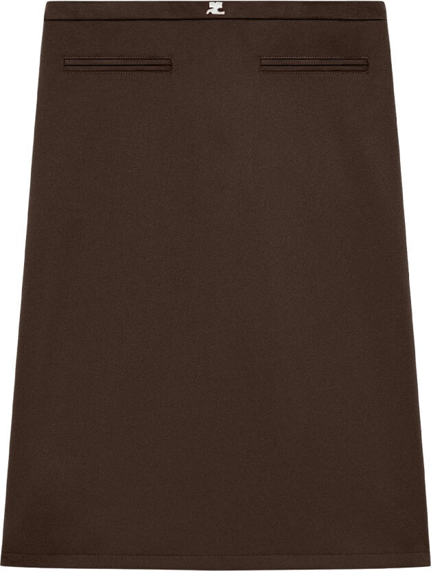 Courreges Midi Skirt With Logo