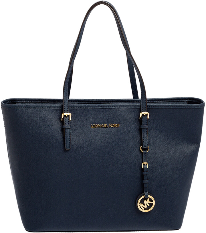 michael kors navy blue handbag