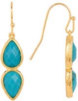 Thumbnail for your product : Melinda Maria June Turquoise Double Drop Earrings