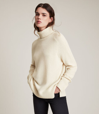 AllSaints Kiera Cashmere Roll Neck Sweater - ShopStyle