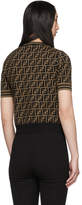 Thumbnail for your product : Fendi Black and Brown Knit Forever T-Shirt