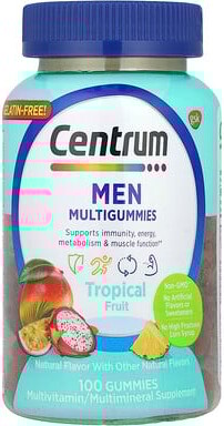 Centrum Centrum, Men Multigummies, Tropical Fruit, 100 Gummies