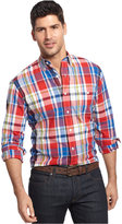 Thumbnail for your product : Club Room Big and Tall Long Sleeve Alford Plaid Shirt