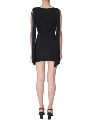 Moschino Short Dress With Fringes