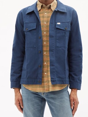 Nudie Jeans Colin Cotton-canvas Overshirt - Blue - ShopStyle Outerwear